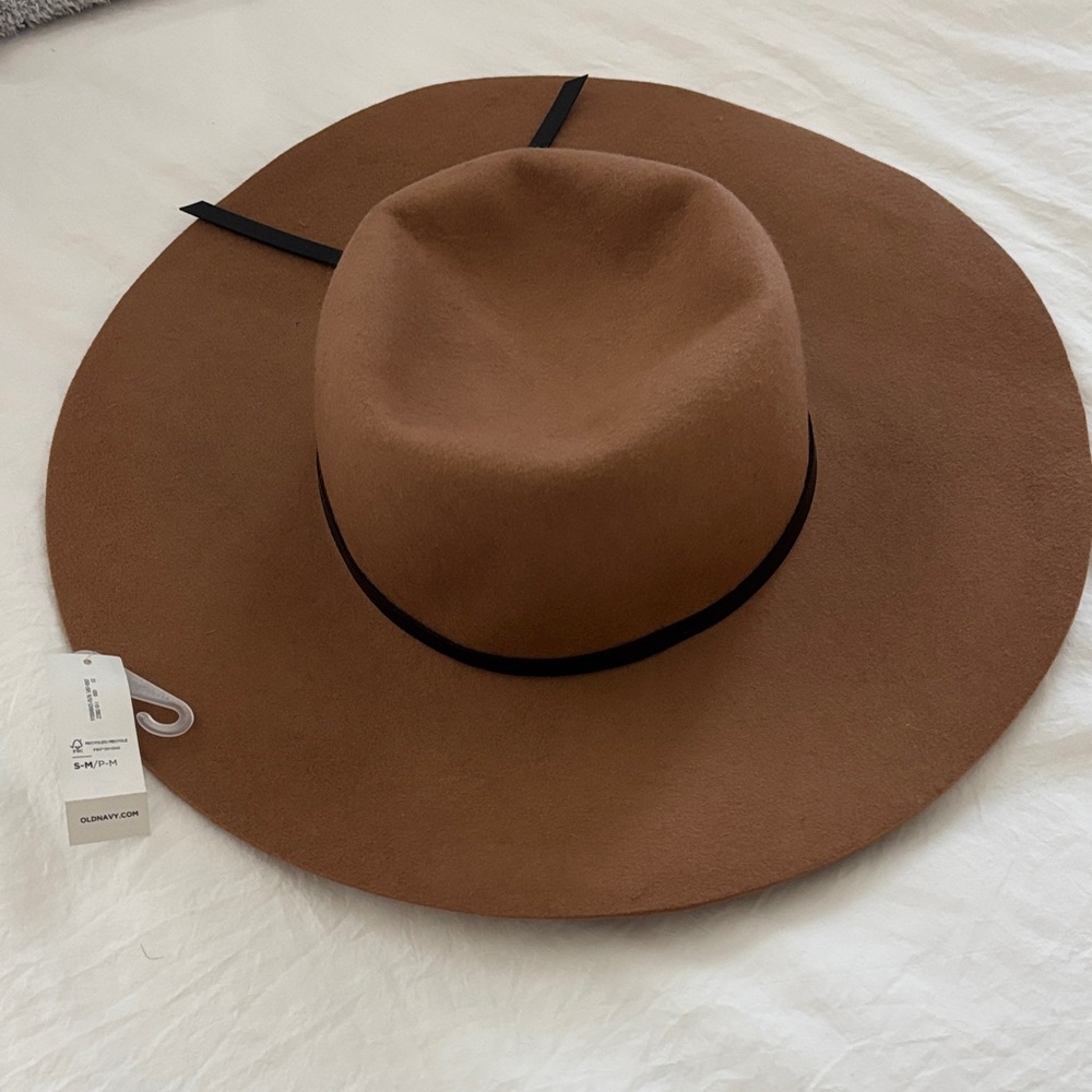 NWT 🆕 Old Navy Elegant Brown Wide-Brim Hat